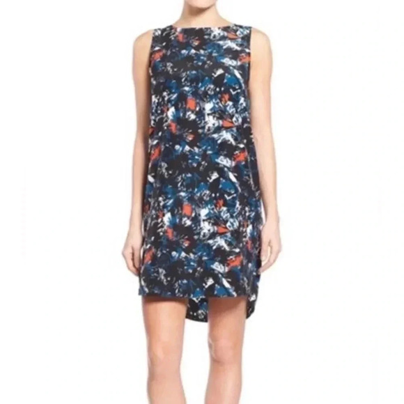 EUC | Halogen | Shift Dress with Abstract Print | Sz M - Picture 1 of 7